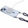 For iPhone 15 Clear Case Compatible with MagSafe Shockproof PC+TPU Phone Cover with Long Lanyard