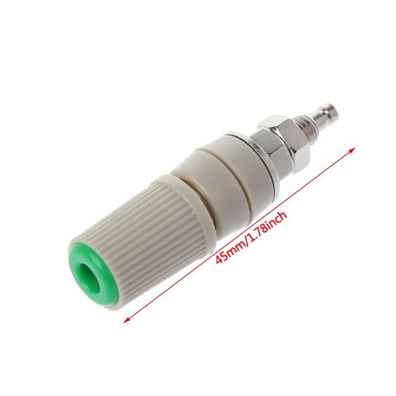 Dual 4mm Nickel Banana Plug Jack Connectors Binding Post Socket Test Probes SN
