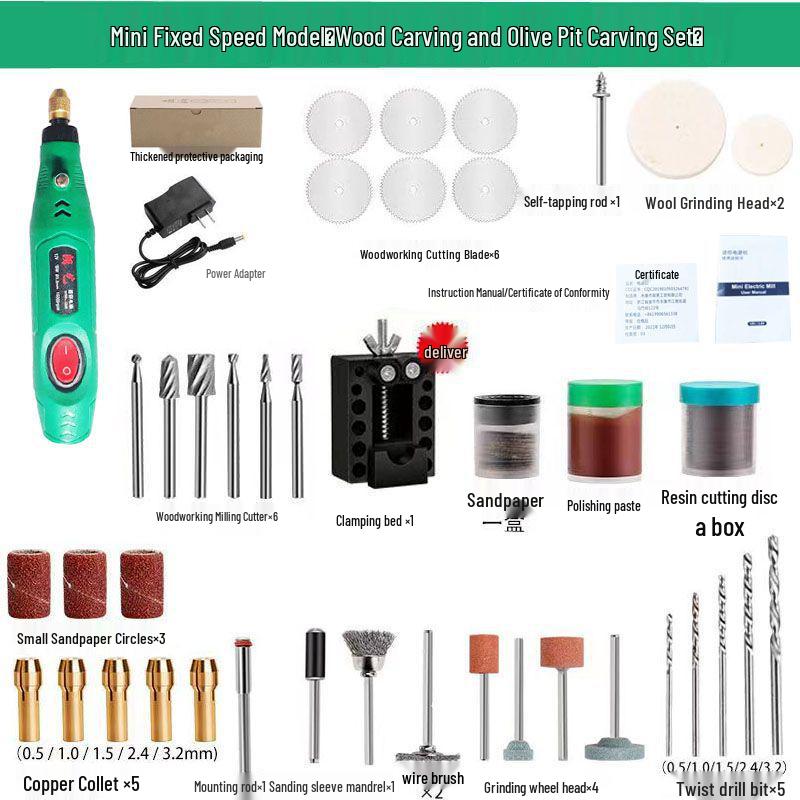 Mini Handheld Electric Grinder: Wood Carving, Jade Polishing, and Engraving Tool