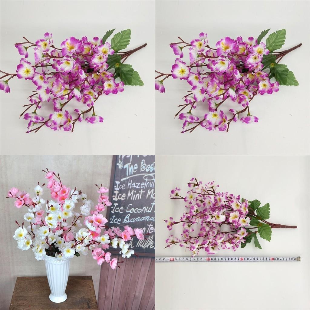 Realistischer 43cm künstlicher Pflaumen-Frühlingsblütenzweig zur schönen Haus- und Gartendekoration