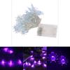 Premium Quality Purple Led String Lights Featuring Bats And Spiders For Halloween