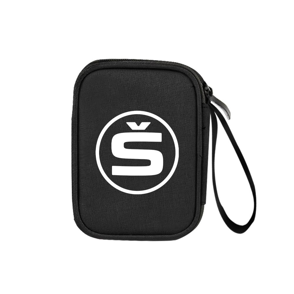Car Travel Organizer Portable Key Case Earphone Storage Bags For Skoda S Octavia A5 3 VII VRS Vision Kodiaq Favorit Rapid Fabia WD8