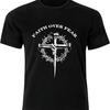 Christian Jesus Graphic Tees T Shirts for Men Faith Over Fear TShirt Funny Gifts for Men lwf 180g