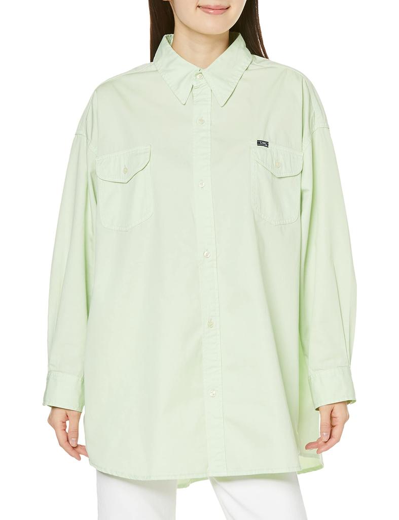 Lee Oficjalna Koszula Damska Oversize Rozmiar Uniwersalny, LL1374-649, Zielona,