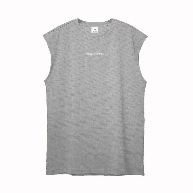 Muscleguys Summer Mesh Tops Workout Vest Comfortable Sports Tank Tops Bodybuilding Fitness Fashion Singlet Gym Clothing Sleeveless T-shirt