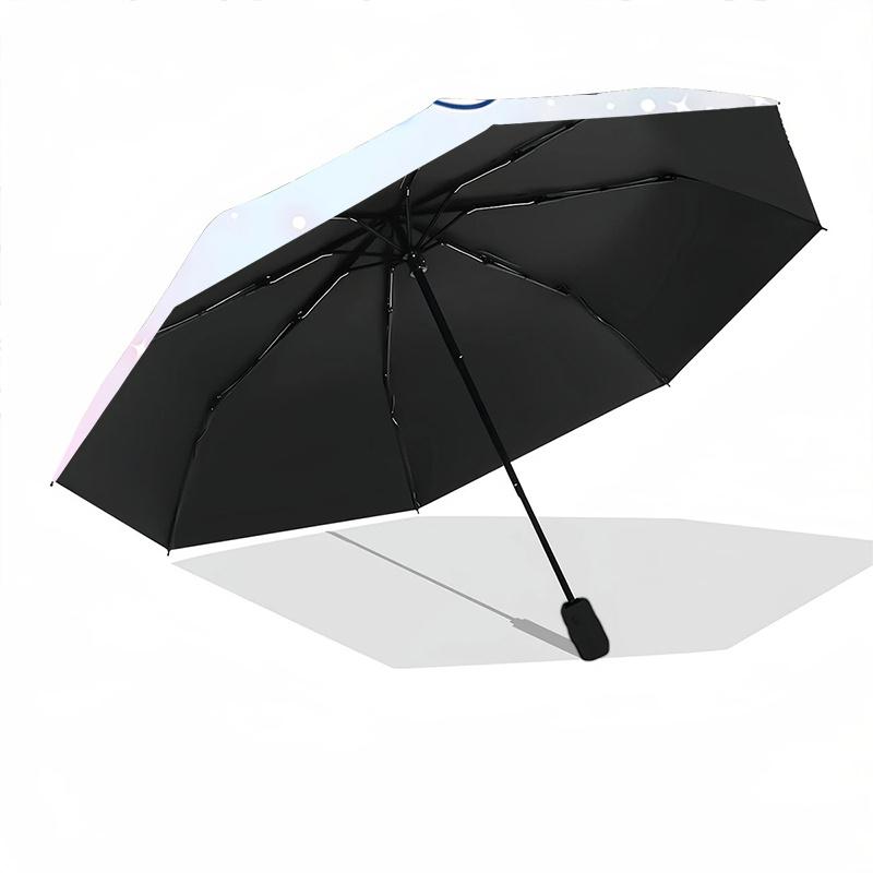 1pc Hello Kitty & Friends Automatic Opening Folding Umbrella - Portable 3-Fold Design with 8-Bone Iron Frame, Perfect for Outdoor Use, Festive Gifts,