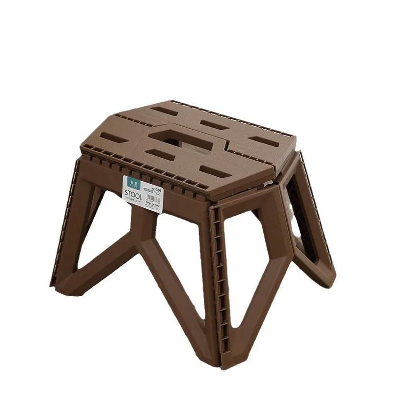 Outdoor Camping Portable Collapsible Stool Outdoor Non-slip Portable Stool Household Thickened Plastic Stool