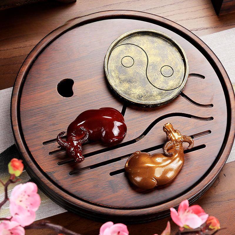 Resin Color Changing Tea Pets Animal Cow Accessories Home Office Tea Pet Decoration Toy Tea Set Accessories Teaware