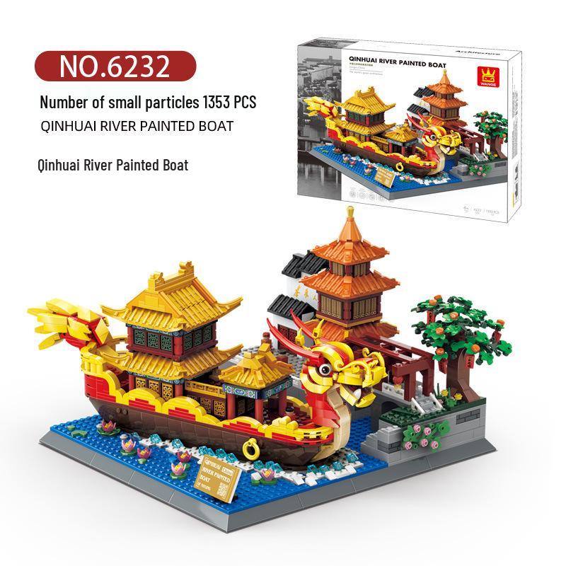 Wange 5218 Yellow Crane Tower Model - Free Shipping & Educational Building Blocks