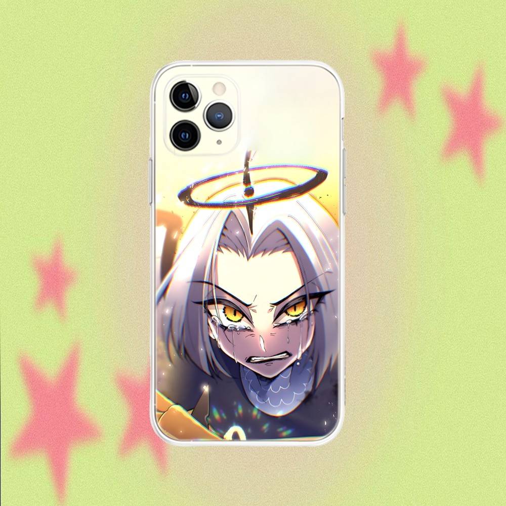 Lute H-HazbinS  Transparent Clear Soft Phone Case For iPhone 17,16,15,14,13,12,11,Air,X,XR,Pro,Max,Plus Cover