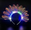 P-35 LED Light up Headband Flash Glowing Hair Band Laser Hair Hoop Tiara Luminous Headbands Nightclub Party Festival Costume
