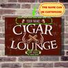 Gepersonaliseerd Metalen Bord Vintage Sigarenlounge Muurkunst