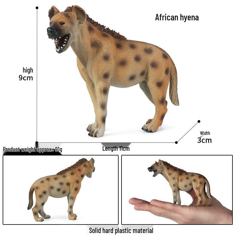 Wildlife Simulation Model: Tiger, Lion, Panda, Elephant, Rhinoceros, Kangaroo, Leopard, Horse, Sheep Toy Set