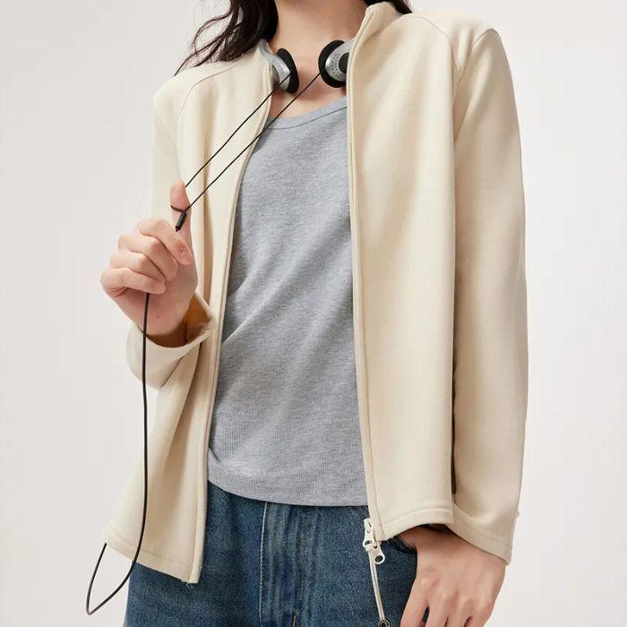 Half-High Collar Autumn/Winter Zipper Cardigan Jacket 2026 - Slim-Fit Sweatshirt