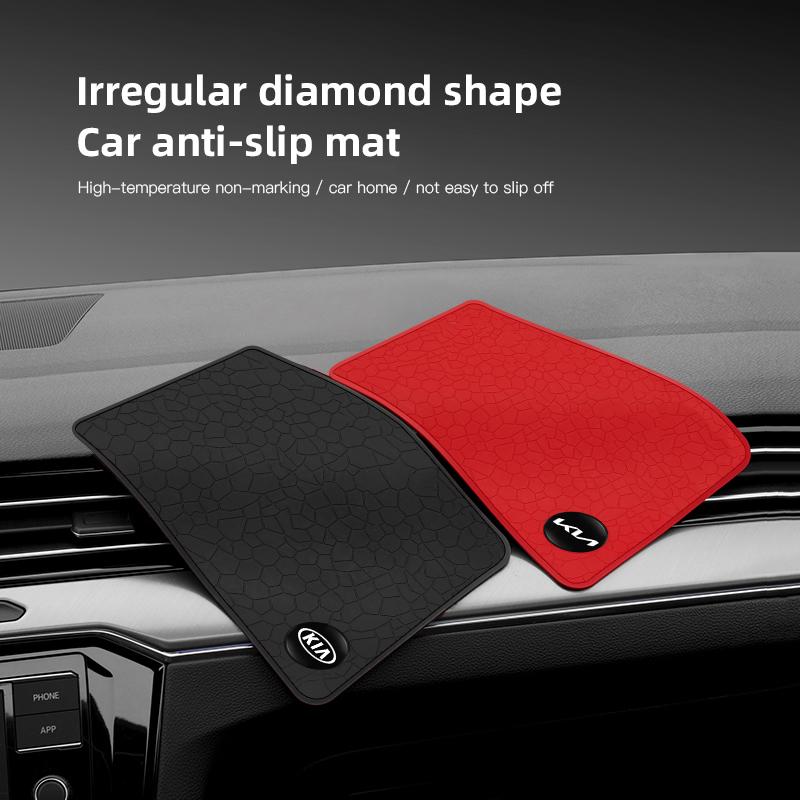 BXAOK1 PVC Car Non Slip Mat Dashboard Phone Anti Slip Gel Pad For KN Kia GT-Line Sportage Ceed Rio Picanto Sorento Soul Cerato Venga