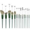 13-Piece Evergreen Makeup Brush Set: Soft Bristle Brushes for Eyeshadow, Powder, Concealer & Blush