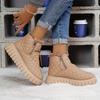 Women'S Warm Snow Boots with Thickened Soles, High-Top Ankle Boots, And Casual Footwear for Winter.
