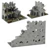 Military Scene Ruined Battlefield MOC Building Blocks Boy 496pcs Assembly War Abandoned Base Educational Model Bricks Toys Gifts