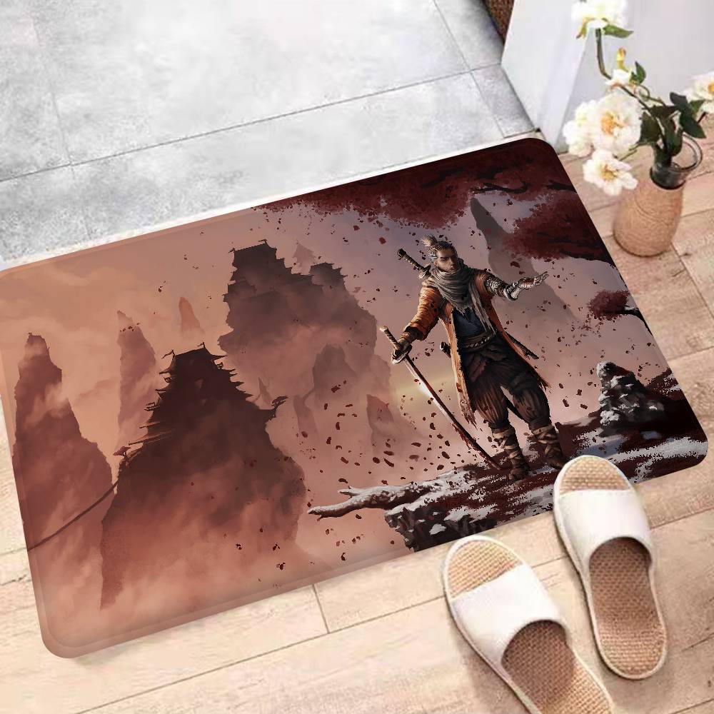 Sekiro Game Shadows Die Twice Bath Mat Kids Room Bedroom Decoration Balcony Anti-Slip Doormat Living Room Alfombra