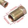 10Pcs M10 Brake Pipe M10x1.0 Threads Car Brake Line Fittings 17 X 10mm For 3/16" Steel Brake Line Tubing For Car SUV Motorcycles