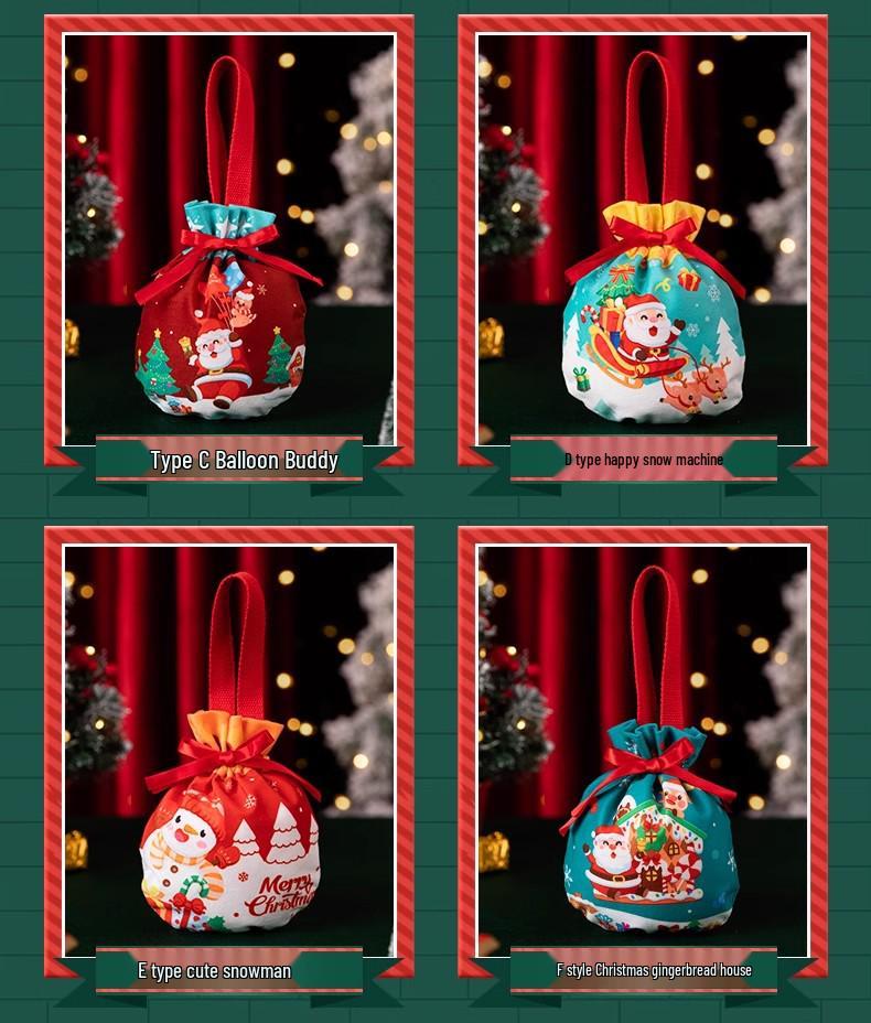 Christmas Eve Apple Gift Box - Candy & Small Gift Bag Decoration