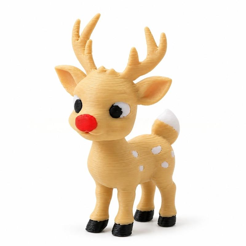 Christmas 3D Printed Santa Claus Reindeer Figurine Statue Xmas Desktop Ornament Navidad Home Decoration 2027 New Year Party Gift