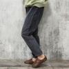 Corduroy Trousers for Women Elastic Waistband, Solid Color Trousers Autumn Spring Women Casual Trousers with Fabric Pockets