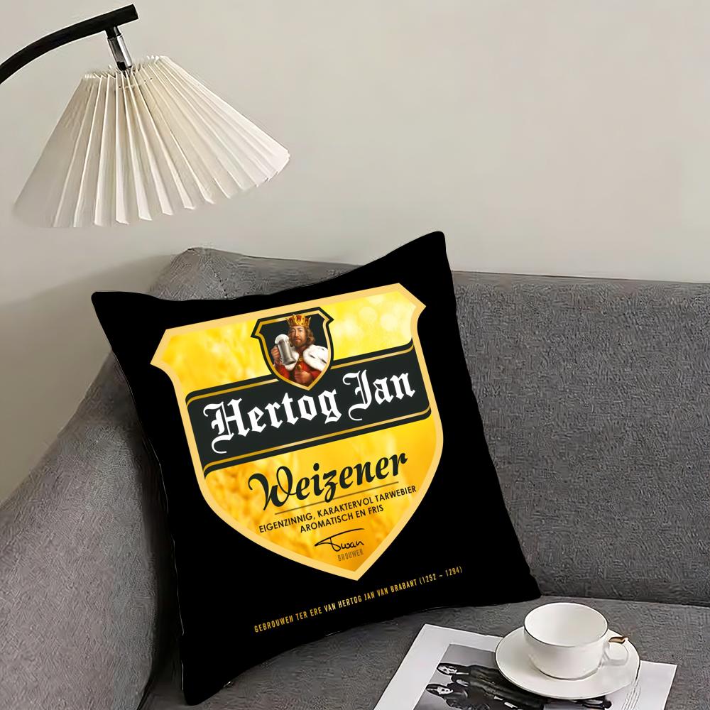 HHERTOG JANS Cushion Cover Pillowcase Comfort Sofa Bed Silky Elegant Invisible Zipper Decorative Cushion Cover