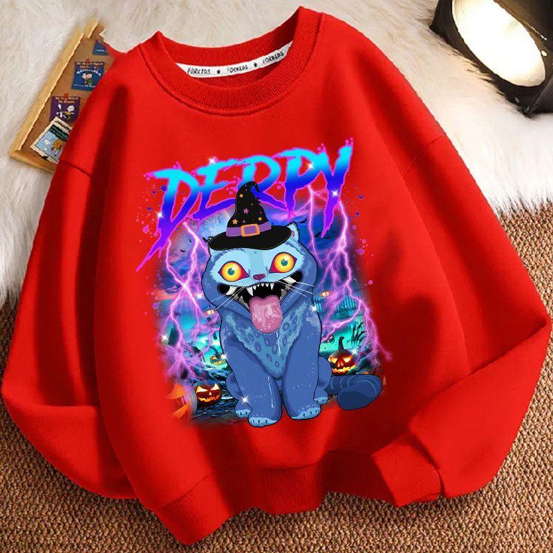 Children's Witch Hunt Team Hoodie, Spring and Autumn Boys' and Girls' Casual Long-sleeved Top