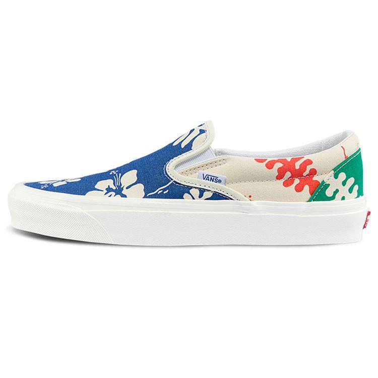 Vans Slip-On DX Canvas Casual Fashion Colorful Petal Print Low-Top Skate Shoes Unisex sneaker VN0A5KX8AWD