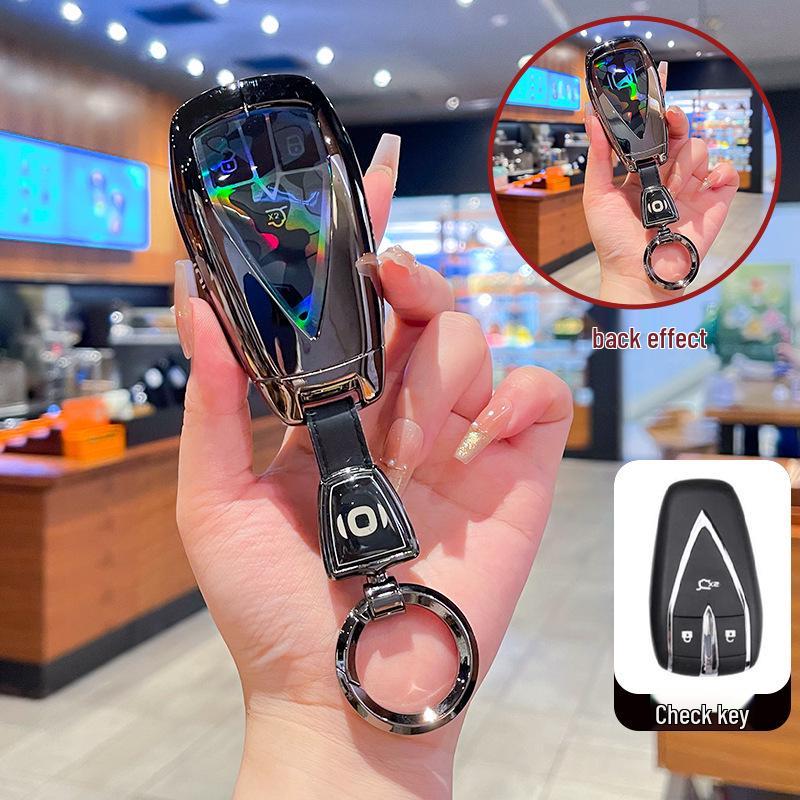 High-End Metal Key Cover for Changan Qiyuan A07 2025, A06 New Energy, and A05/A07 with Buckle