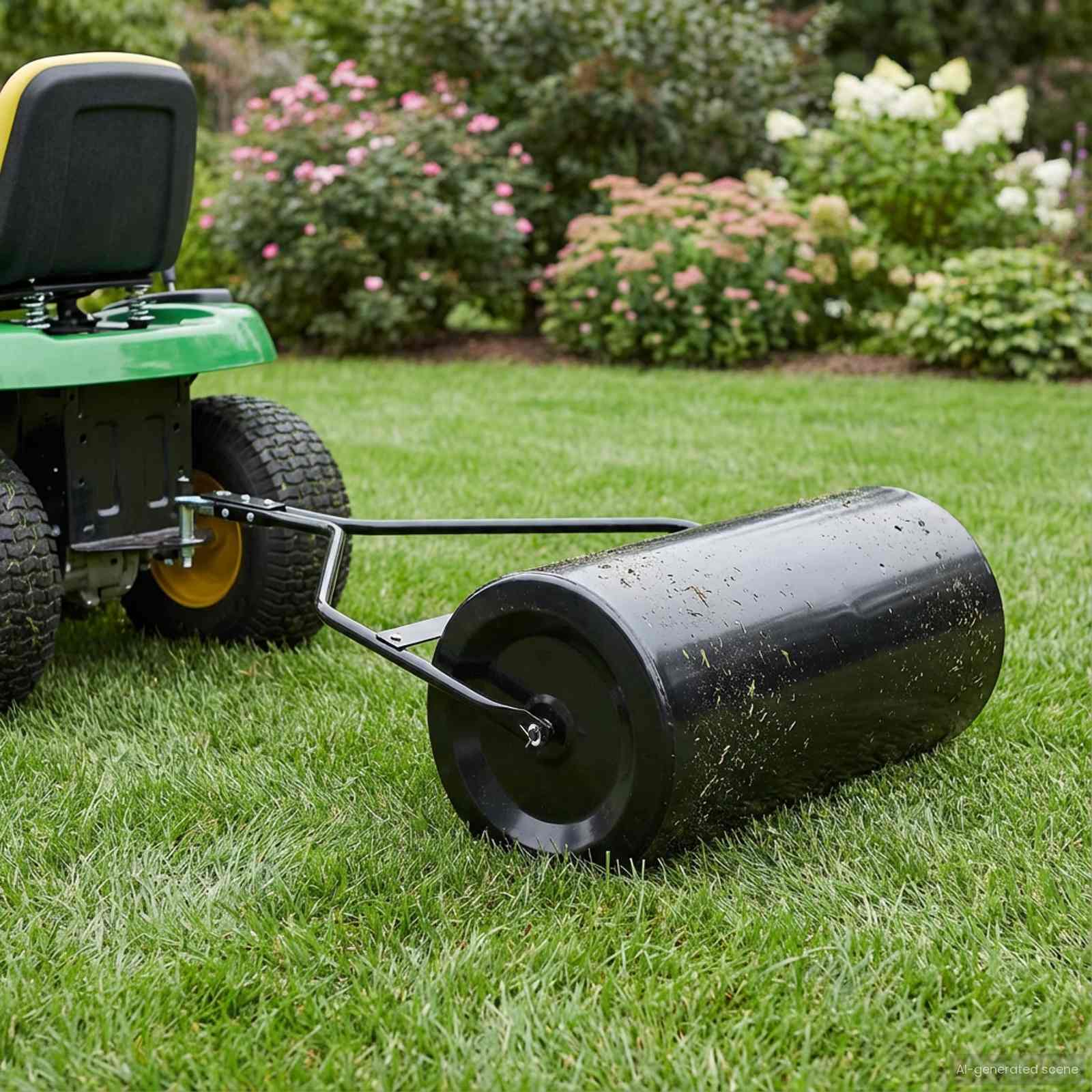 VD Home Furnishing Tuin gazonroller 120 x 99 cm 110 L IJzer