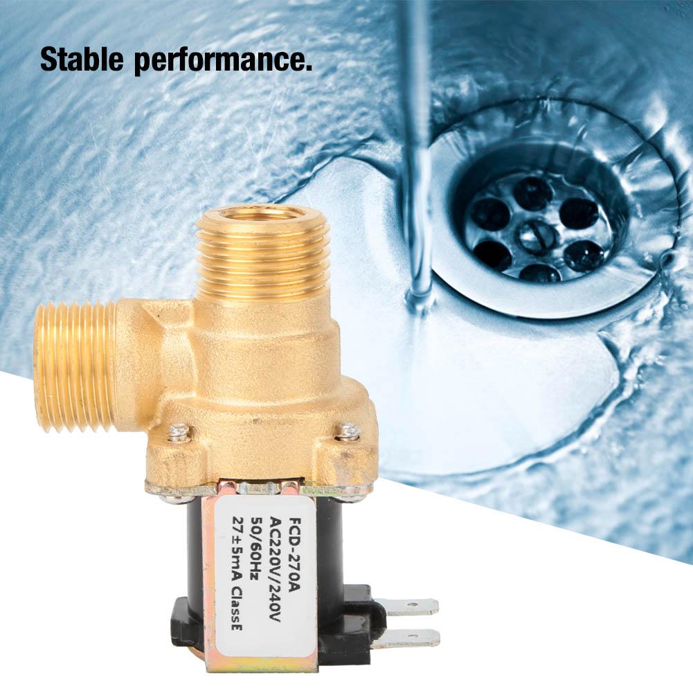 G12" Κανονικά κλειστός διακόπτης εισόδου νερού ηλεκτρομαγνητικής βαλβίδας ηλεκτρομαγνητικής βαλβίδας ορείχαλκου (AC220V)