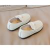 Korean Version of Casual Children's Bean Shoes Soft Soles Set Foot Baby Shoes Autumn New Boy Leather Shoes A Slip-on