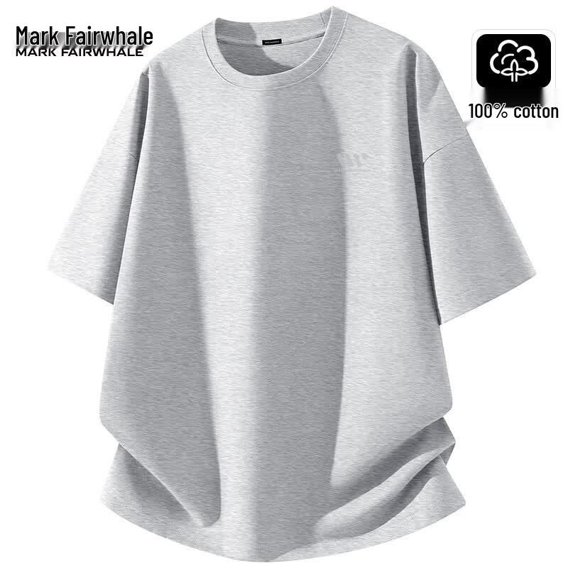 

Mark Fairwhale Men s Pure Cotton Loose Fit Short Sleeve T-Shirt XL