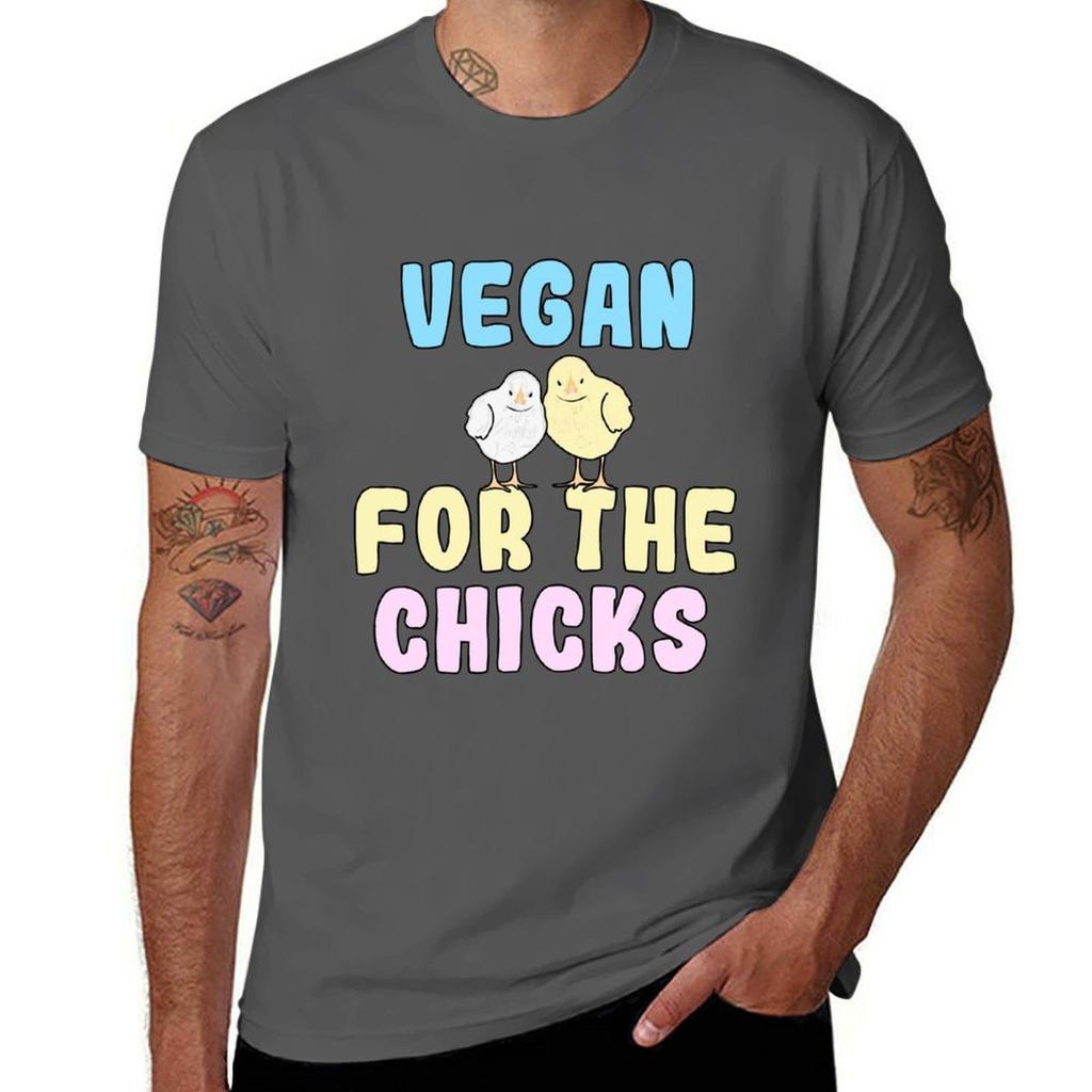 Vegan For The Chicks TShirt t shirt Unisex plain TShirt