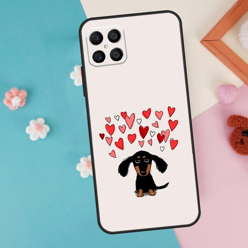 Cartoon Dachshund Dog Case For Honor Magic 7 5 6 Lite Pro Honor X8b X9b X9a X8a X8 X9 X9c 50 70 90 200 Lite Cover