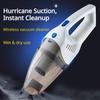 Handheld Car Vacuum Cleaner, Vacuum Cleaner and Air Duster, High Power Vacuum with Non Slip Handle for Car, Home, Office, Pet