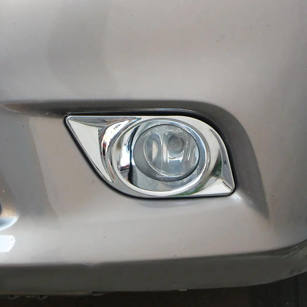 For Nissan Versa Latio Almera Sunny 2011 2012 2013 2014 2015 2016 2017 Front Fog Light Lamp Cover Trim Sticker Accessories