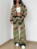 Camouflage Style Autumn And Winter New European And American Women'S Clothing Outdoor Fashion Suit Women