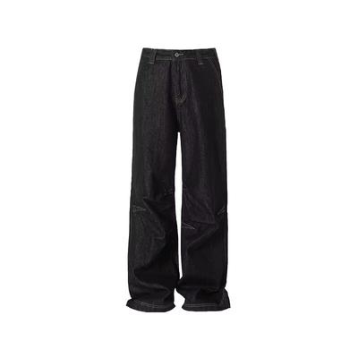 Retro-Jeans für Herren im neuen Herbststil, explosiver Street-Hooligan, hübsche Freizeithose für Teenager, lockere, gerade und weit geschnittene Herrenhose