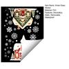 Holiday Gift for Home Christmas Cabin Static Glass Stickers, PVC Snow House Windows Decals Decorative Window Decor, Reusable Waterproof Seasonal Wall