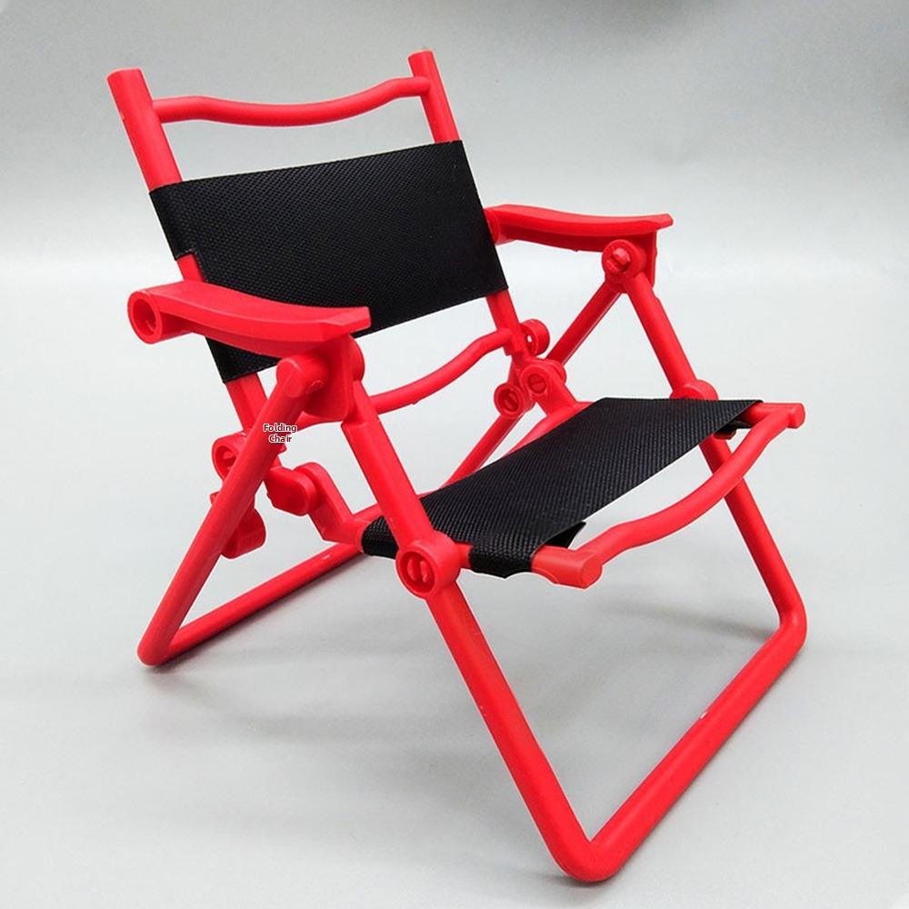 Mini Dollhouse Leisure Folding Chair 5 Colors 10.3*11*13cm Furniture Model Accessories Outdoor Camping Leisure Chair