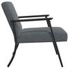 Armchair Dark Grey 59 x 75 x 78 cm Velvet