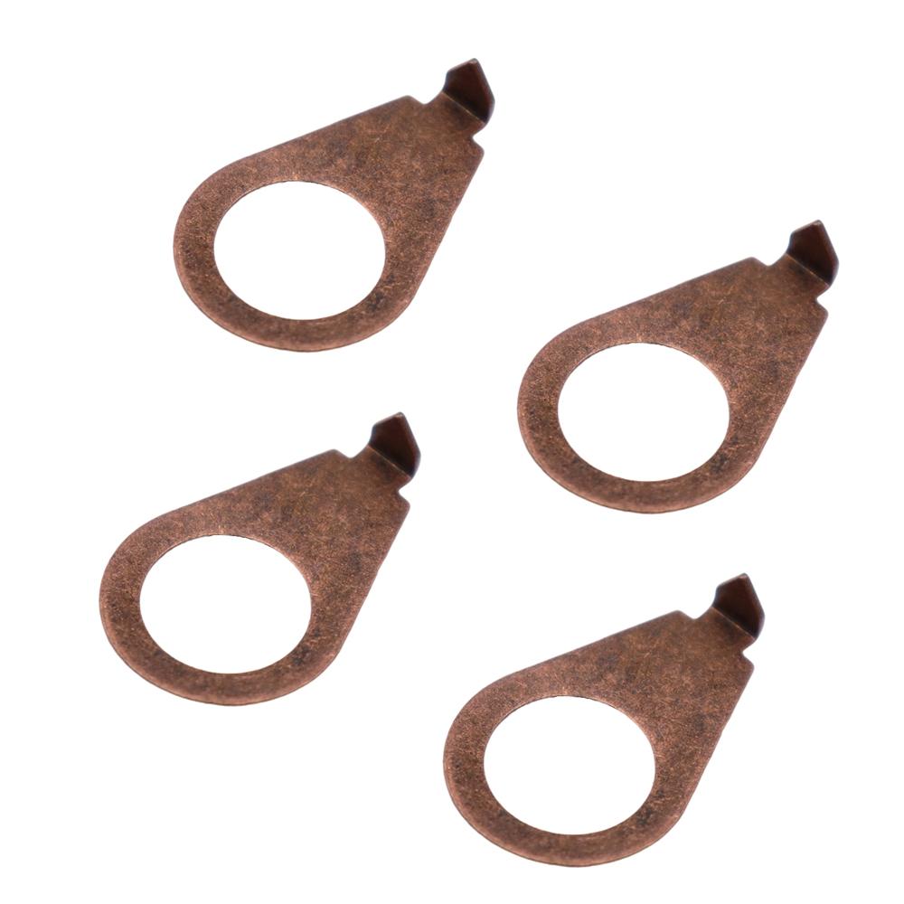 4Pcs Guitar Knobs Pointer Plates 38" Electric Guitar Control Knob Position Pointers 9.7Mm Diameter Washers For Lp Guitar Part