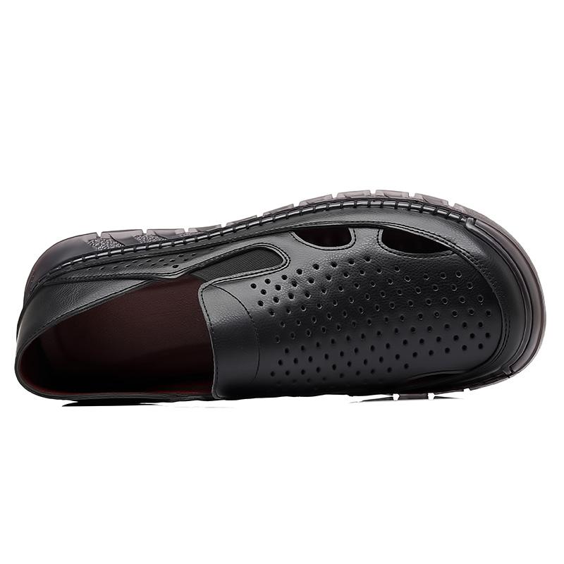 Summer Men's Sandals Driving Shoes Breathable Casual Sandals Man Beach Shoes Male Fashion Outdoor British Style Walking Loafers