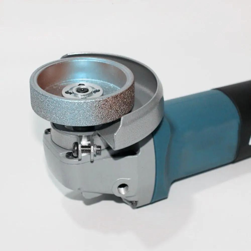 Lapidary Cylinder Type Grinding Head Parallel Edge Demi-bullnose Grinding Disc Vacuum Brazed Polishing Tool Glass Stone Carving