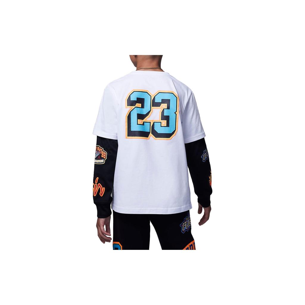 Jordan Kids T Shirts Crew Neck Moderate FV3268-100