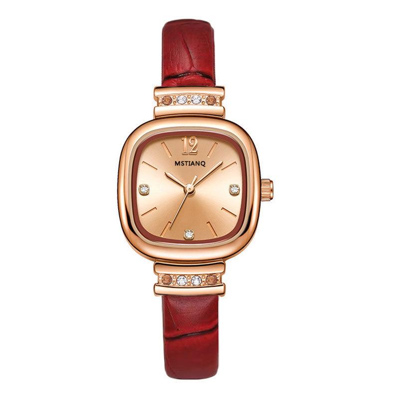 Cold Wind Small Sugar Cube Watch Temperament Advanced Sense Design Niche High Value Light Luxury Watch Women