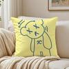 Minimal Art Cute Simple Bear Cushion Cover Pillowcase Antidustmite living Room Sofa Decor Cushion Room